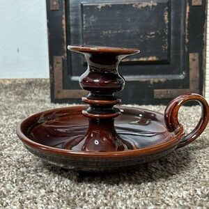Haeger mid century candleholder pottery vintage